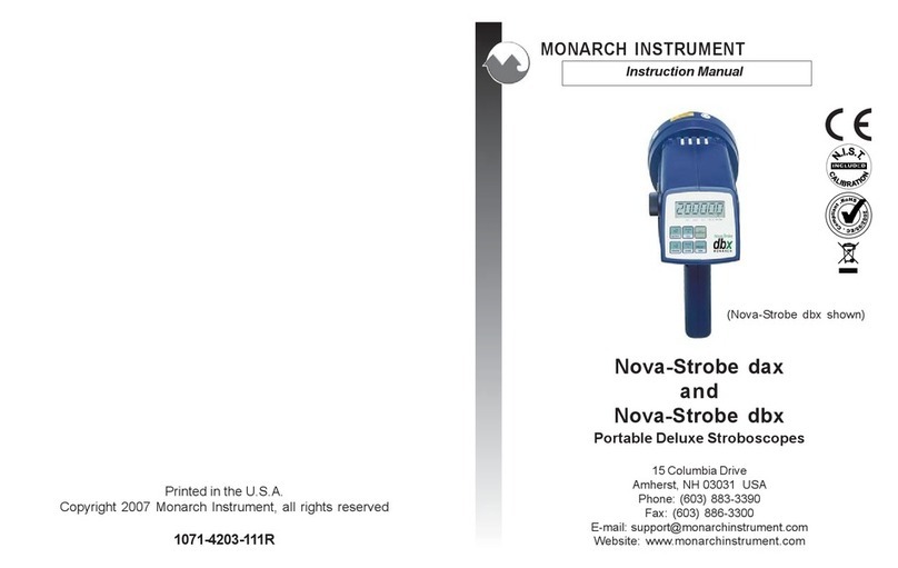 Monarch Nova-Strobe dax instruction manual