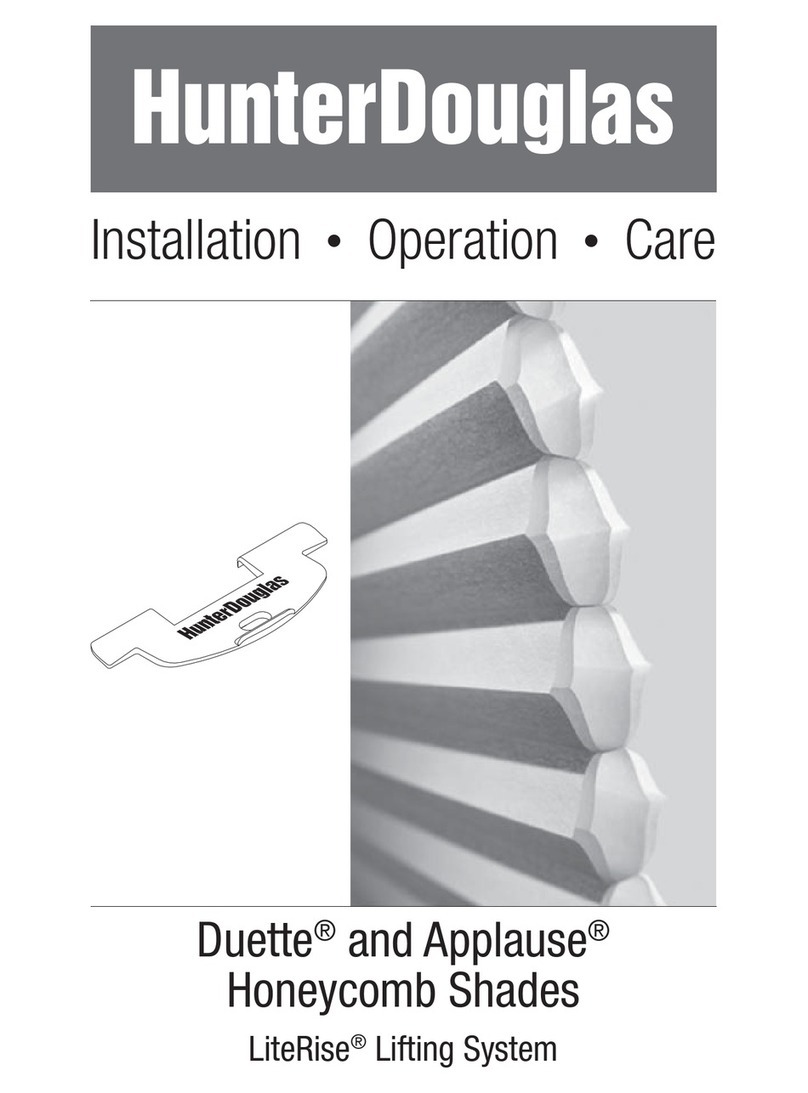 HunterDouglas Duette Parts list manual