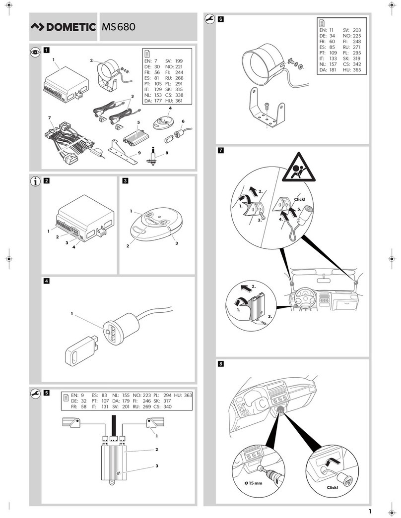 Dometic MS680 Installation and operating manual Dometic MS680 Installation and operating manual
