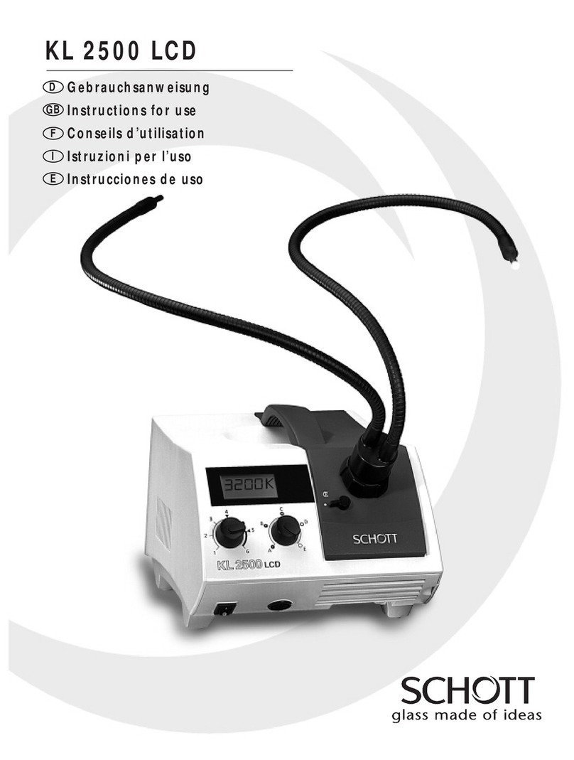 SCHOTT KL 2500 LCD Instructions for use