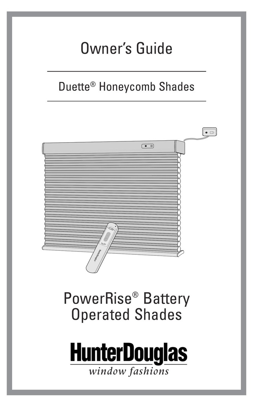 HunterDouglas Duette User manual HunterDouglas Duette User manual