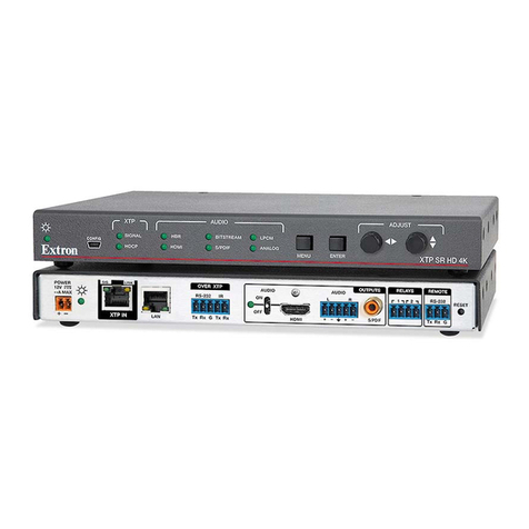 Extron electronics XTP SR HD 4K User manual