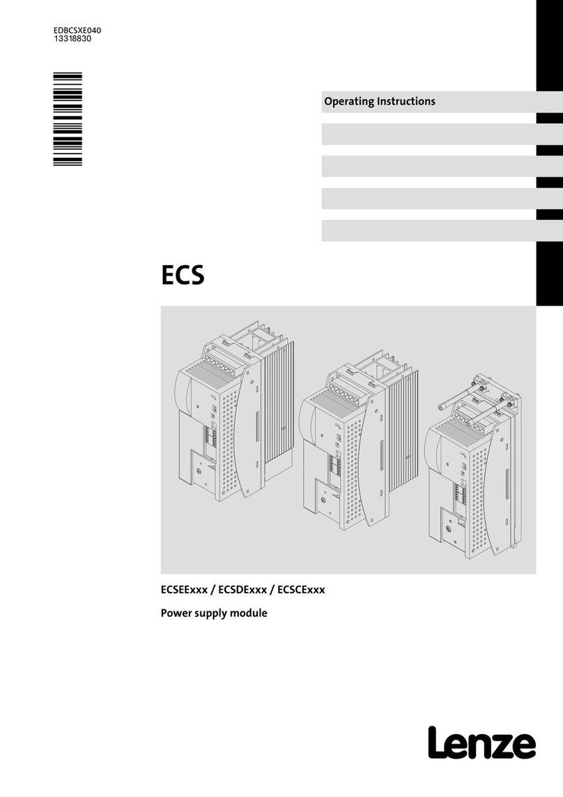 Lenze ECSEE012 operating instructions