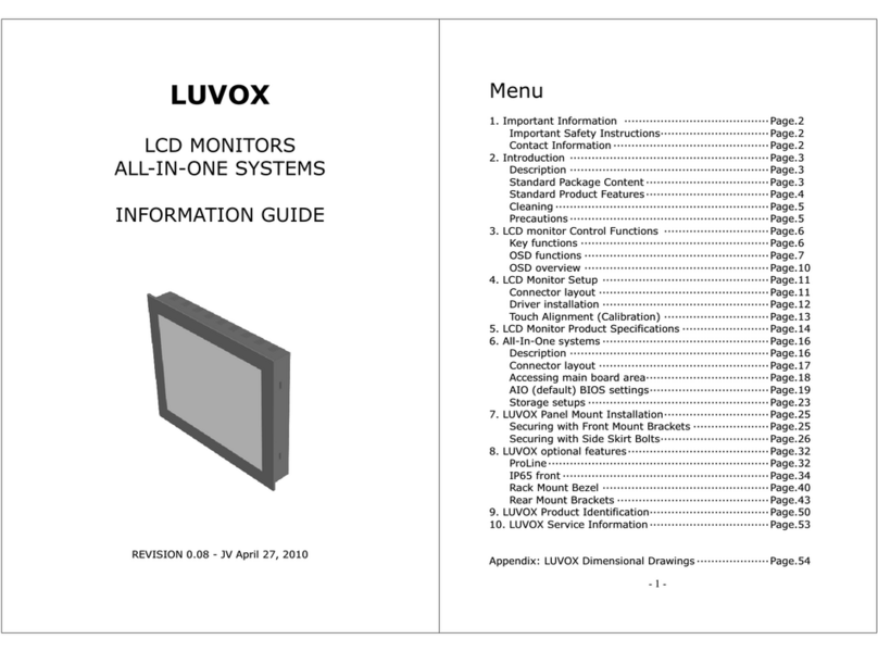 Luvox F100 Technical manual