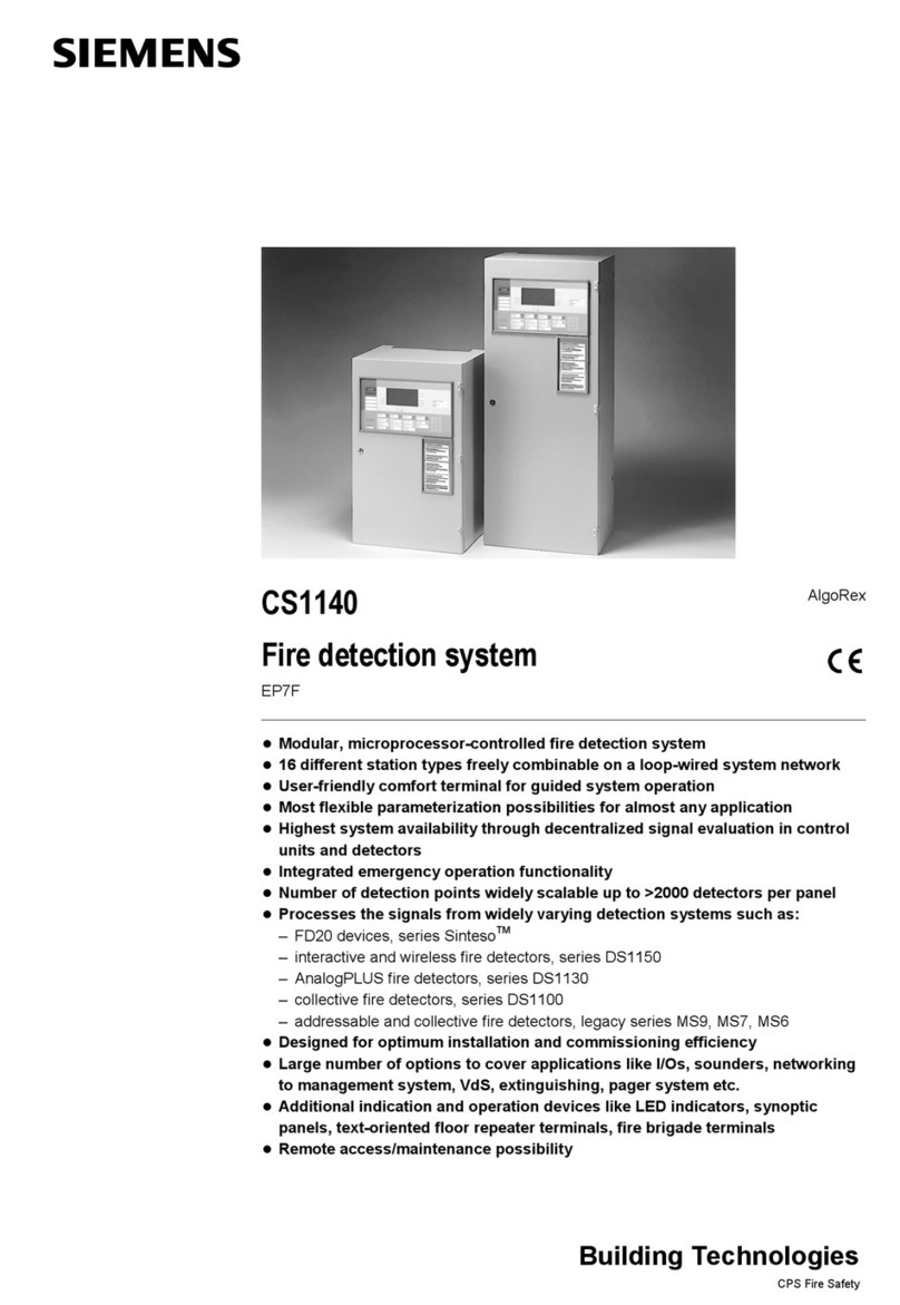 Siemens Cerberus CS1140 manual