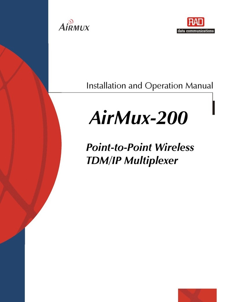 Airmux Airmux-200 Installation and operation manual Airmux Airmux-200 Installation and operation manual