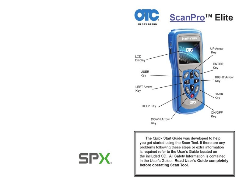 OTC ScanPro Elite quick start guide