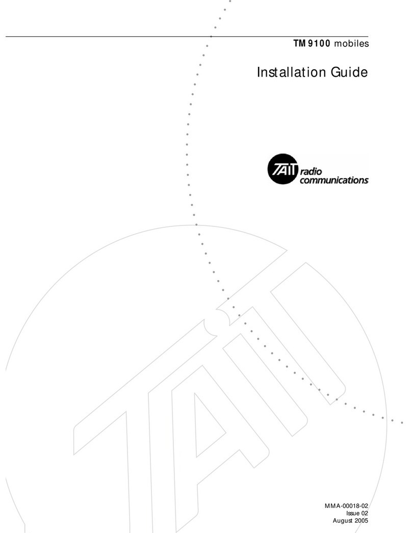 Tait TM9100 User manual