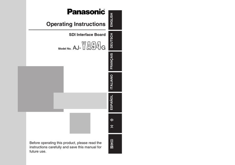 Panasonic AJ-YA94G User manual