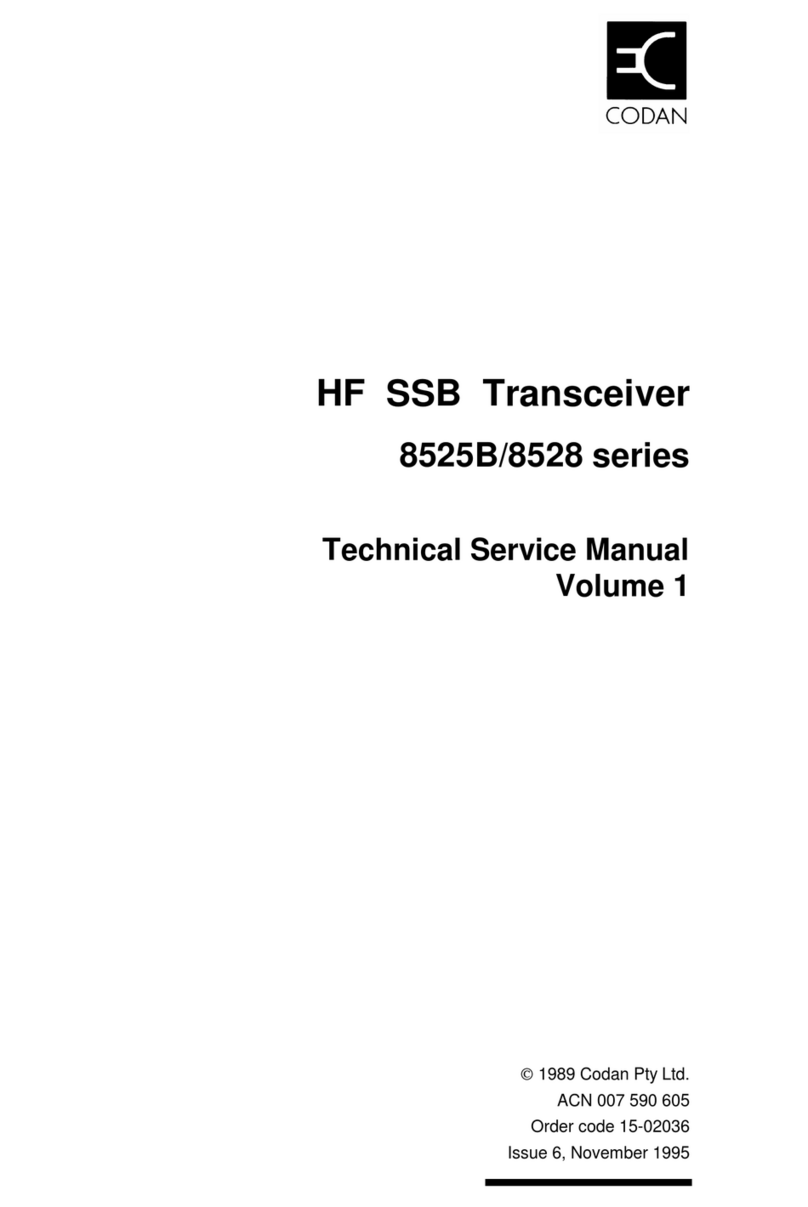 Codan 8525B Series Operating manual