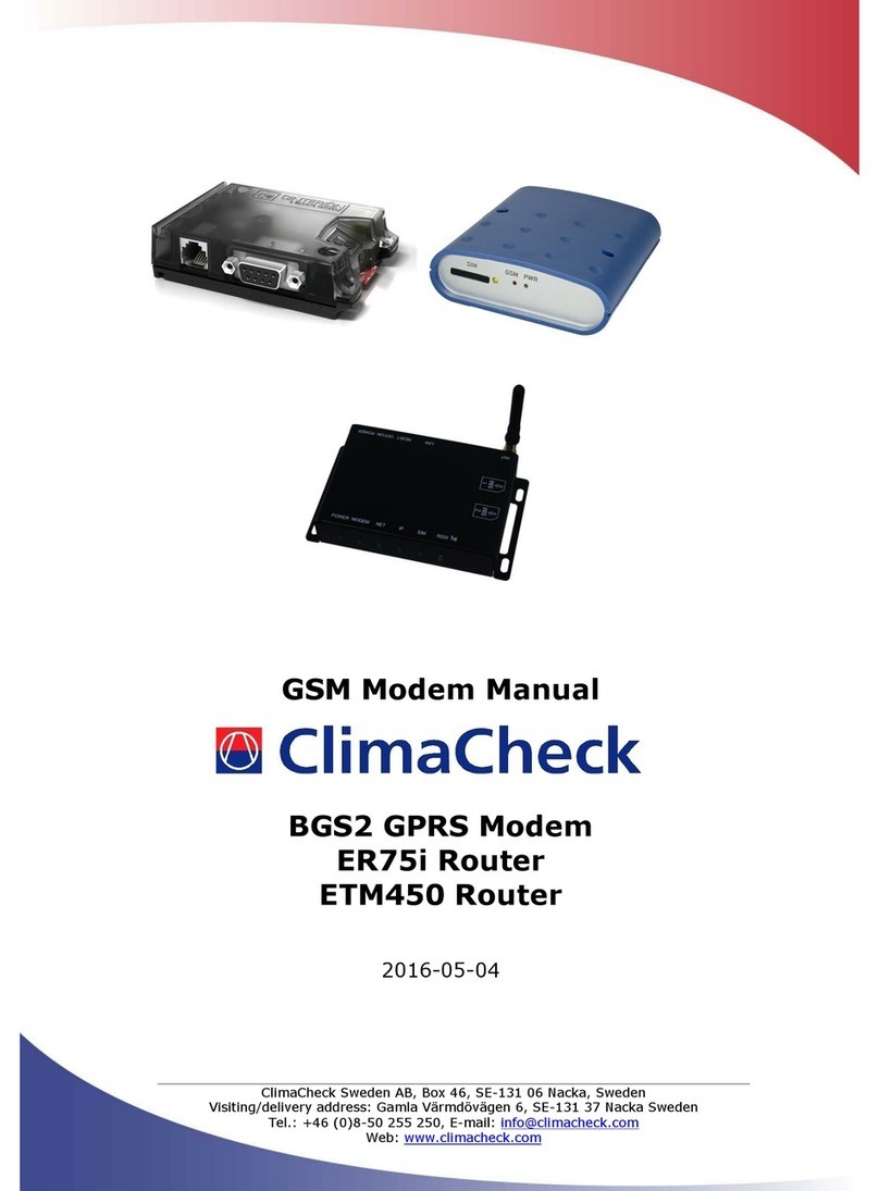 ClimaCheck BGS2 User manual