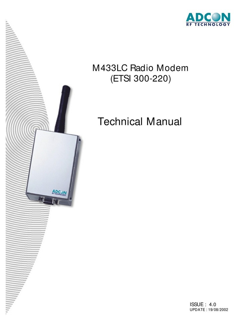 Adcon M433LC Technical manual