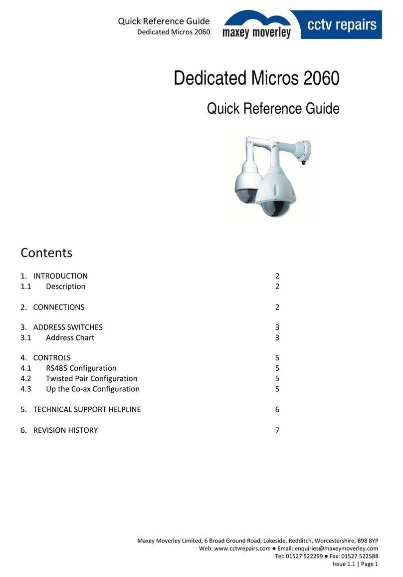 Maxey Moverley Dedicated Micros 2060 User manual