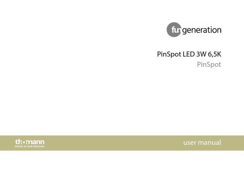 Fun Generation PinSpot LED 3W 6,5K user manual