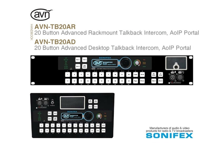Sonifex AVN-TB20AR Handbook