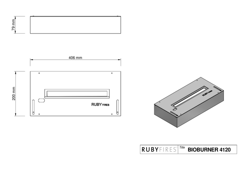 Ruby Fires BIOBURNER 4120 user manual