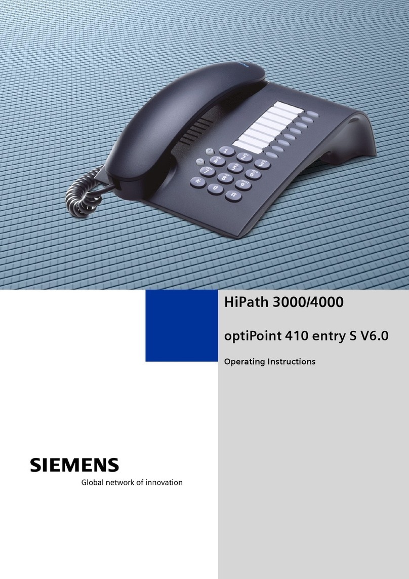 Siemens HiPath 3000 V3.0 or later Gigaset M1... User manual