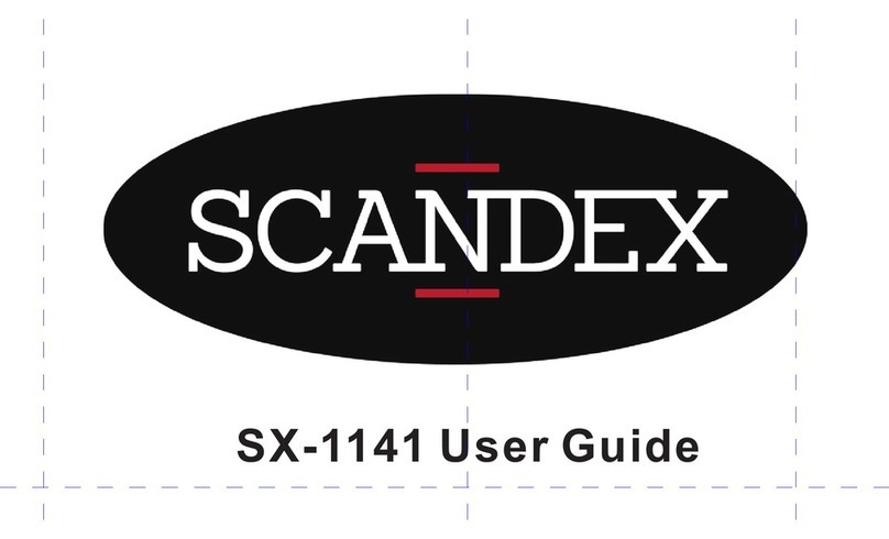 Scandex SX-1141 user guide
