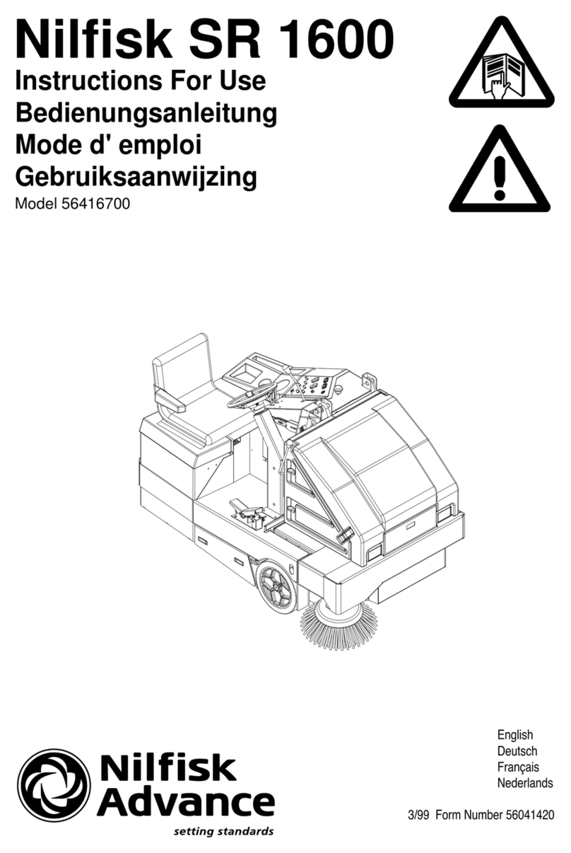 Nilfisk-Advance SR 1600 User manual