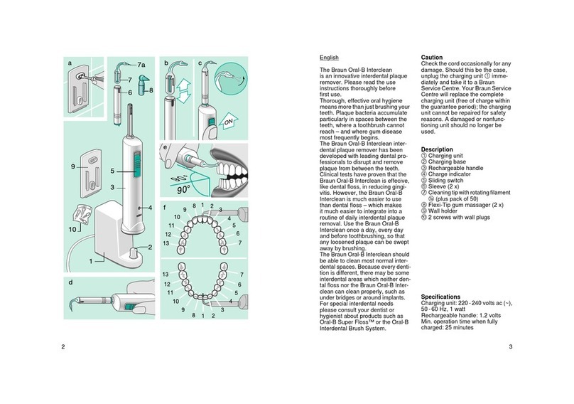 Braun Oral B Interclean Solo User manual