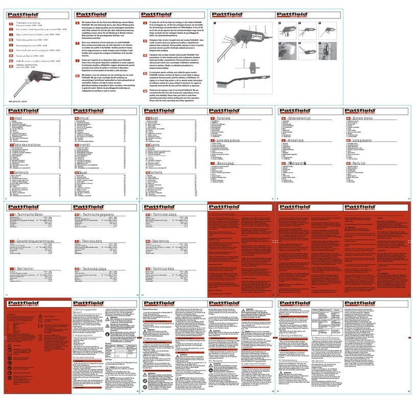 Pattfield KD-8 User manual