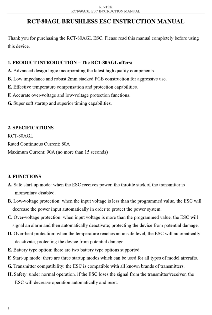 RC-Tek RCT-80AGL User manual
