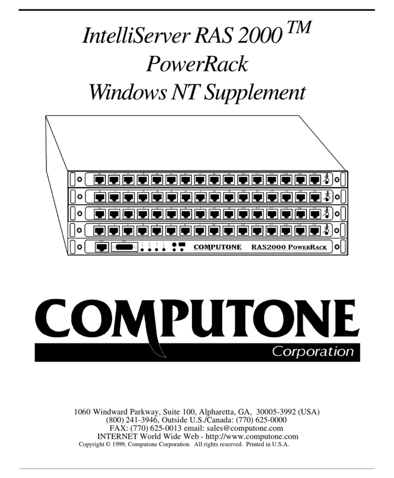 Computone IntelliServer RAS 2000 manual