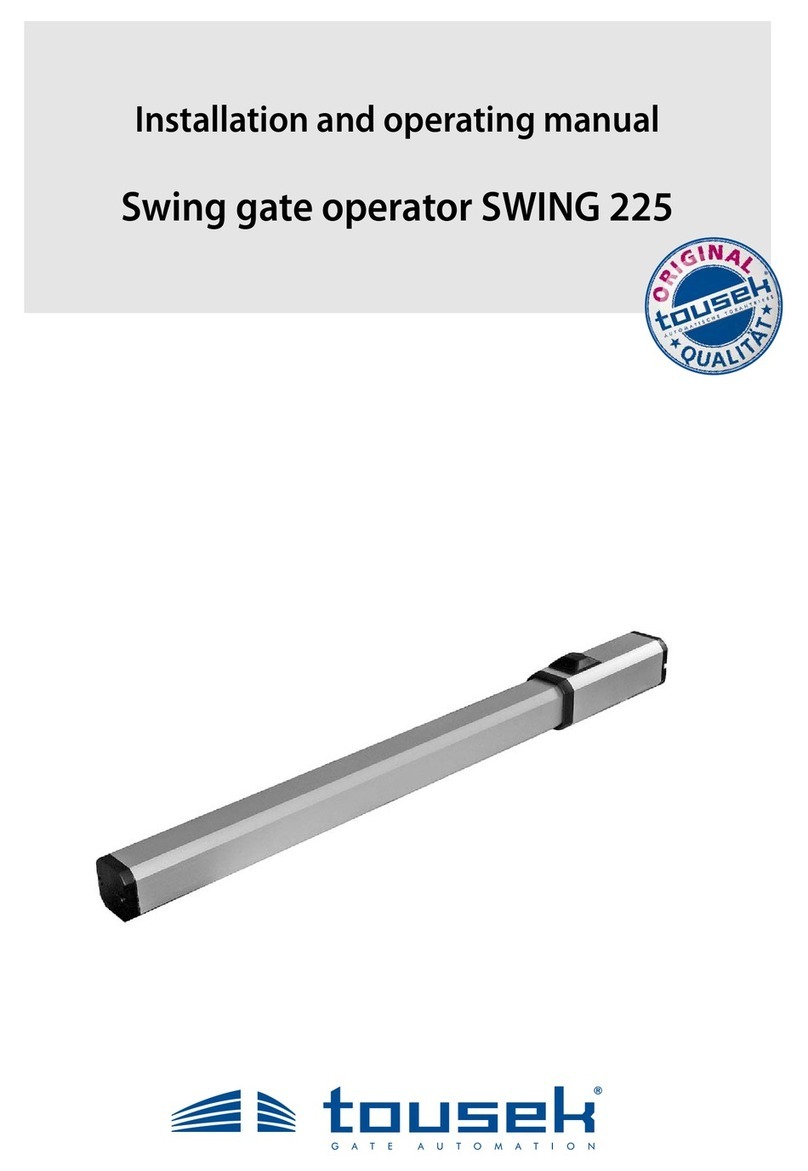tousek SWING 225 AEB/29 N User manual