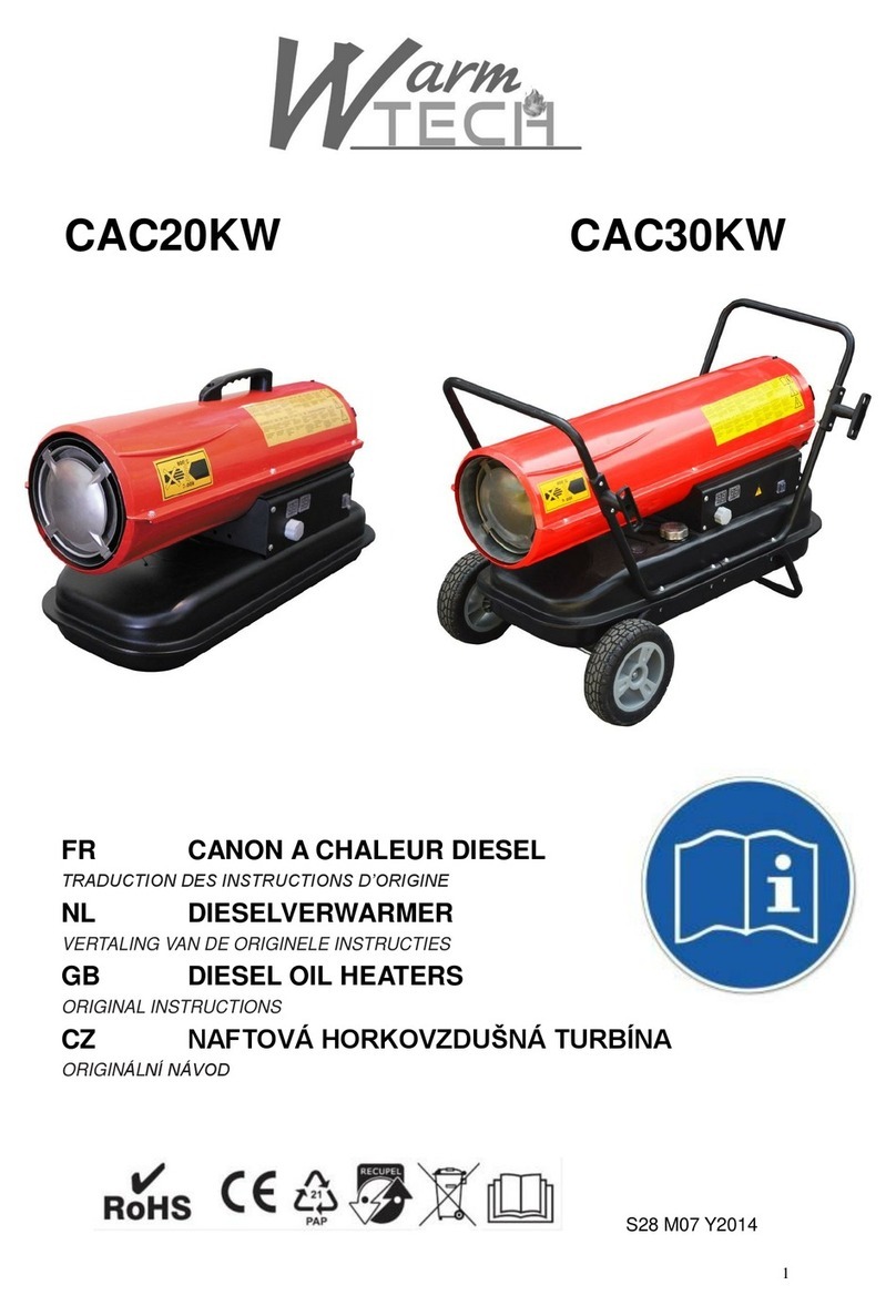 Warmtech CAC20KW User manual