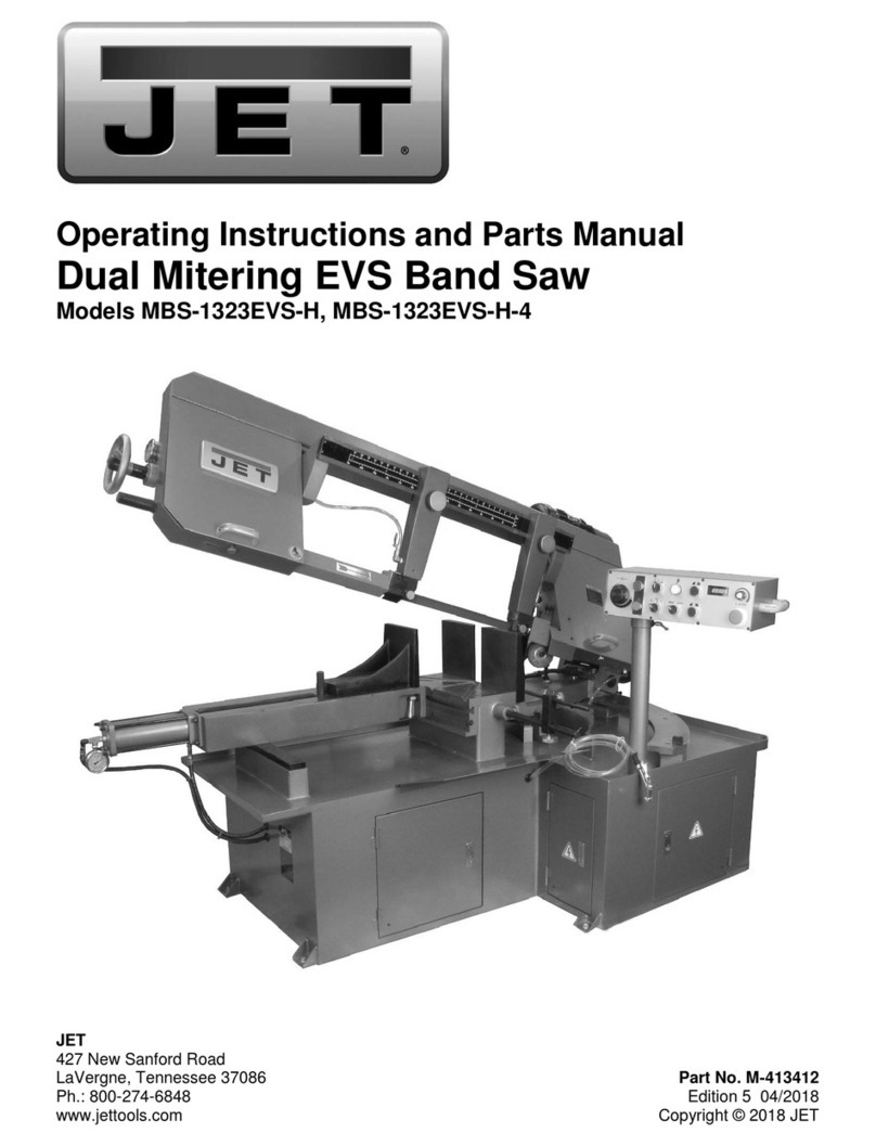 Jet MBS-1323EVS-H User manual