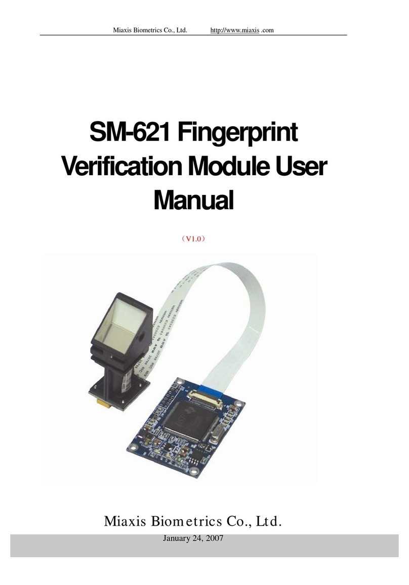 Miaxis Biometrics SM-621 user manual