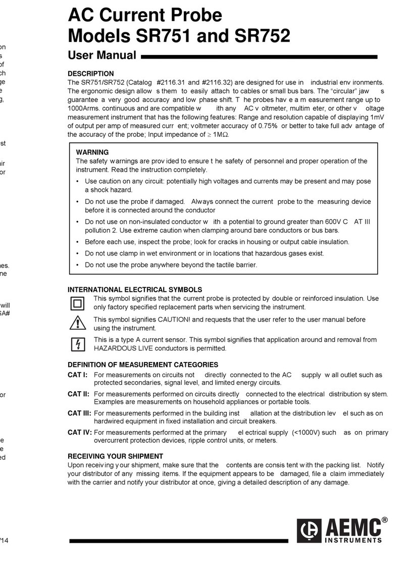 AEMC SR751 User manual