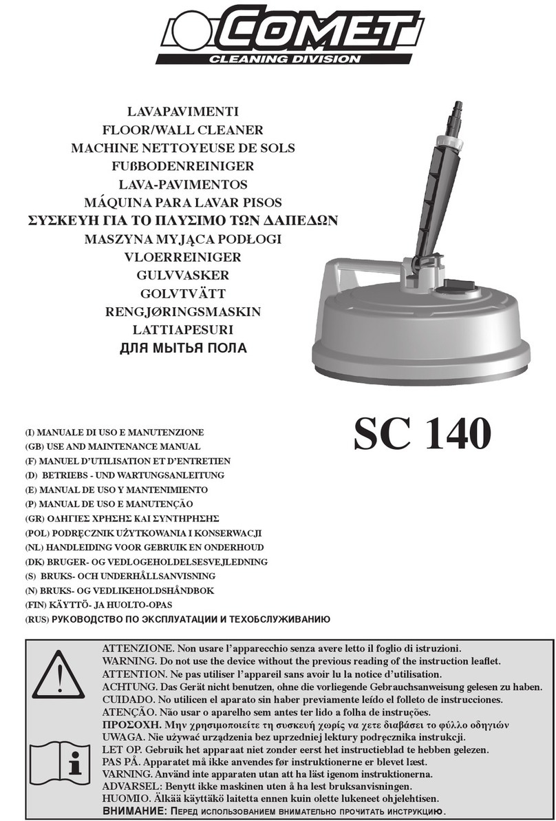 Comet SC 140 Use and maintenance manual