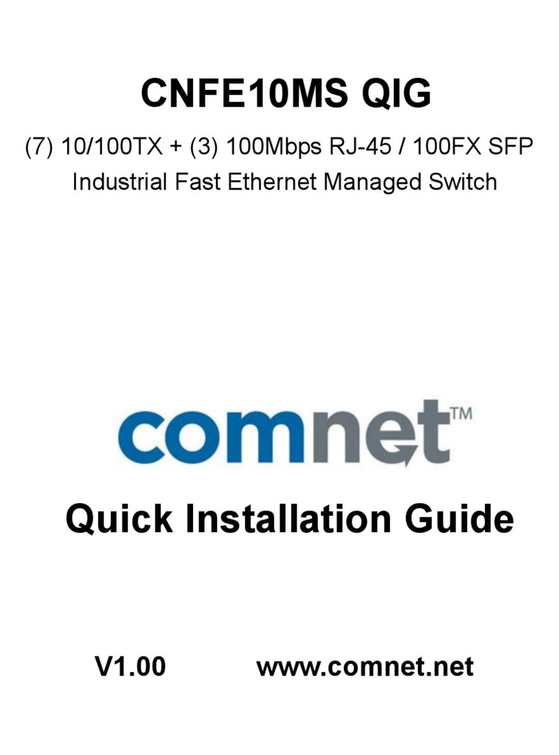 Comnet CNFE10MS User manual
