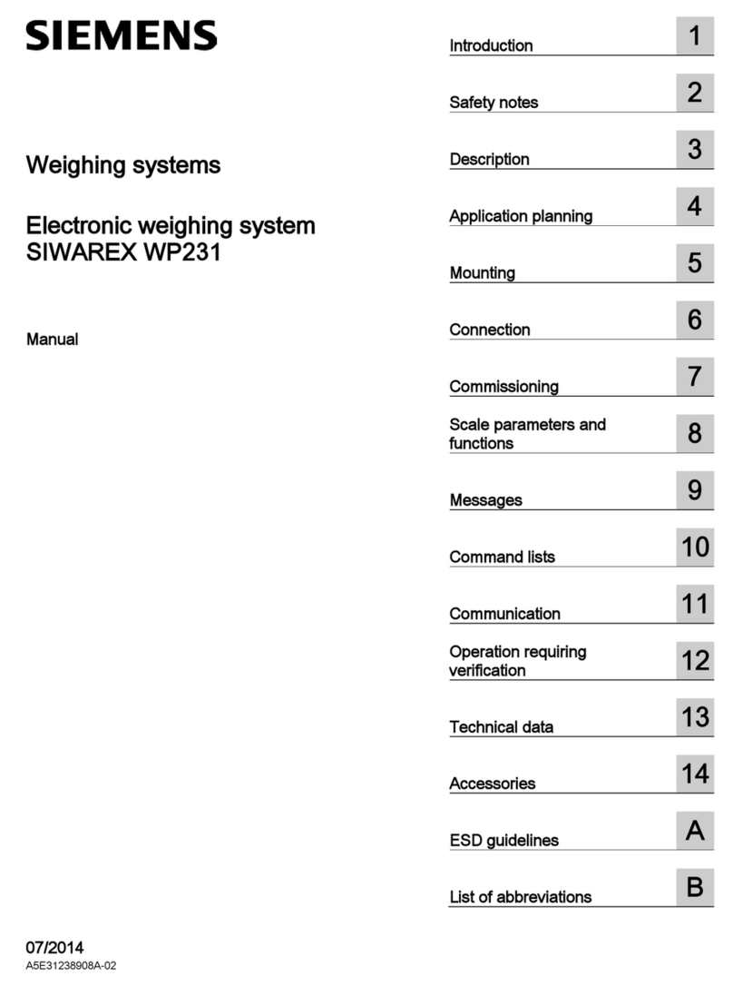 Siemens SIWAREX WP231 manual