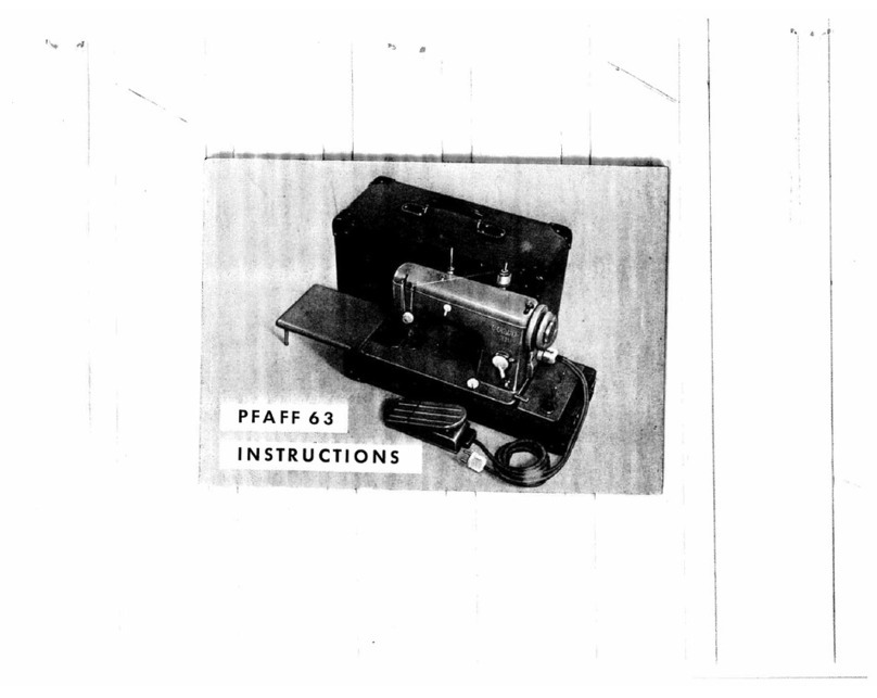 Pfaff 63 User manual