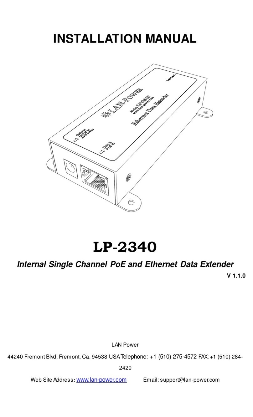 LAN Power LP-2340 installation manual