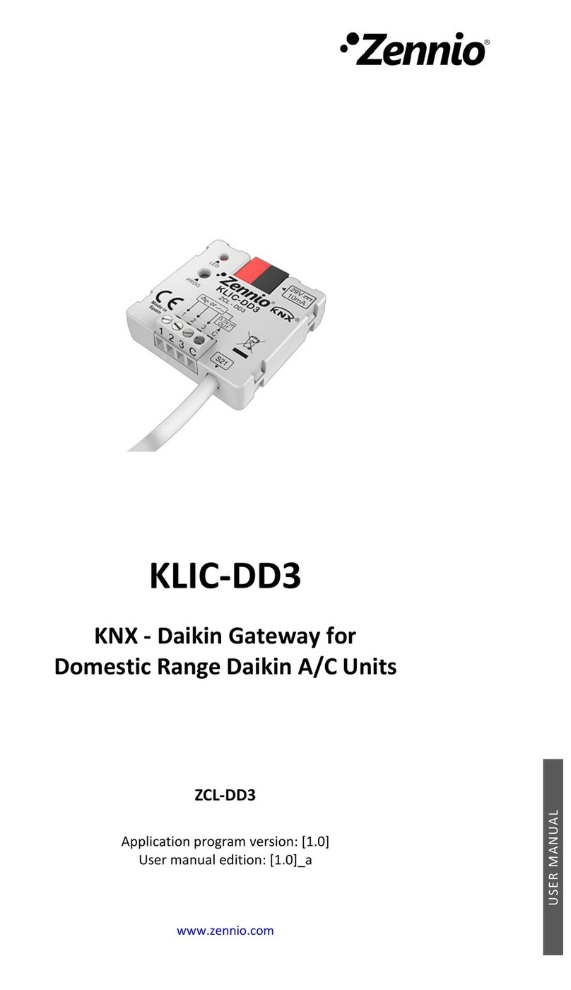 Zennio KLIC-DD3 User manual