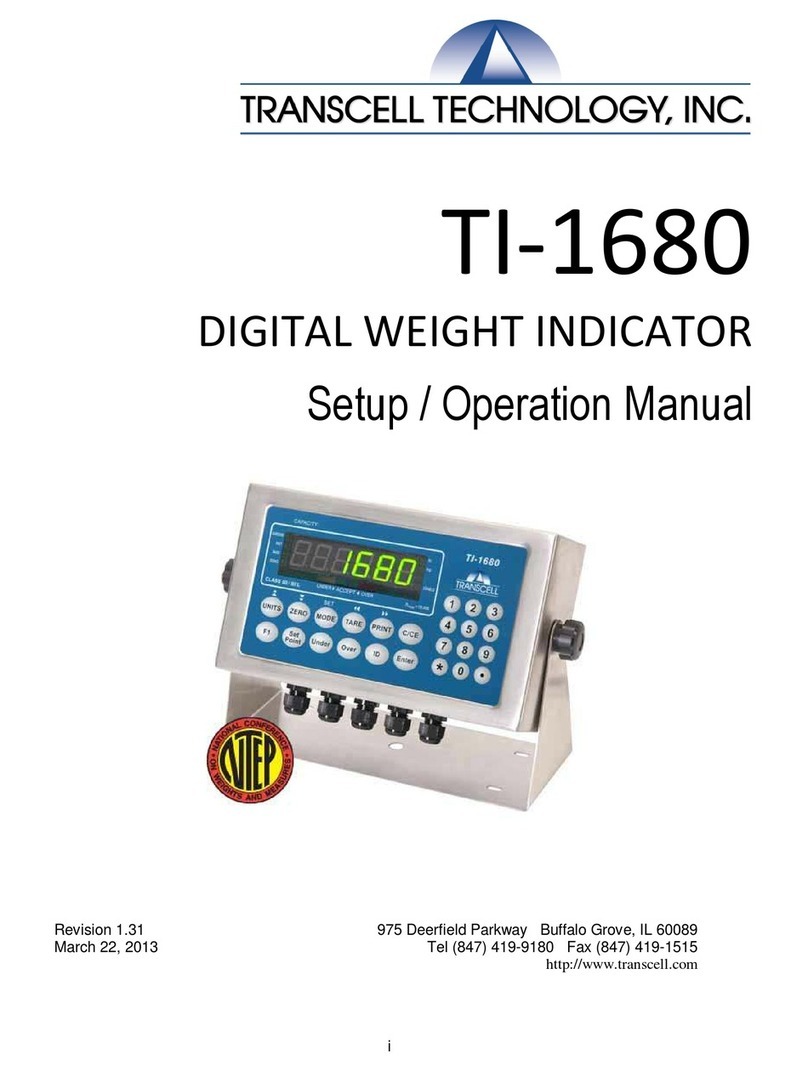 Transcell Technology TI-1680 Setup and operation manual