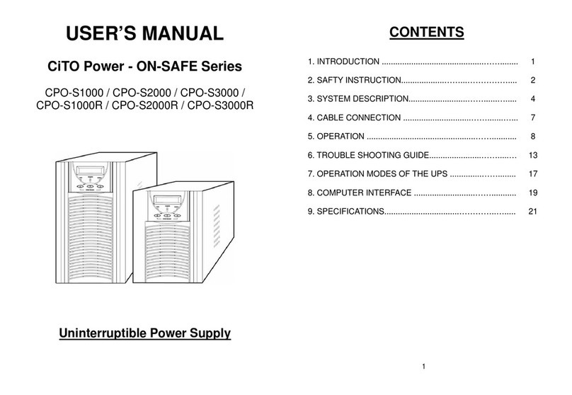 CiTO Power CPO-S1000 user manual