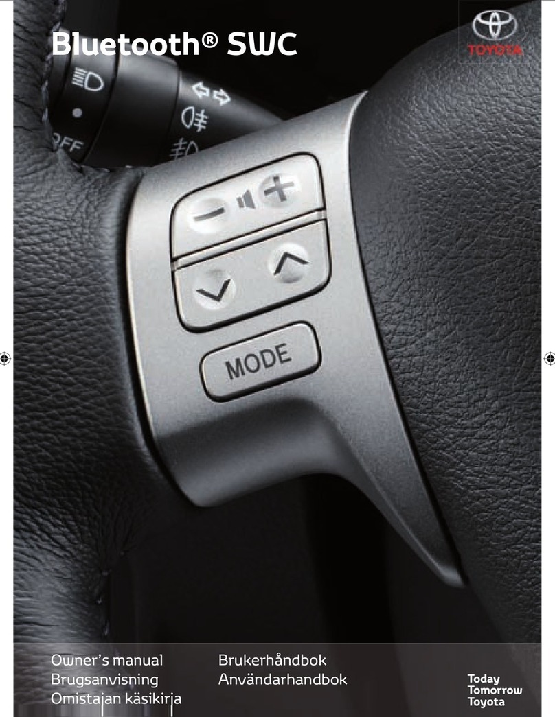 Toyota Bluetooth SWC owner's manual