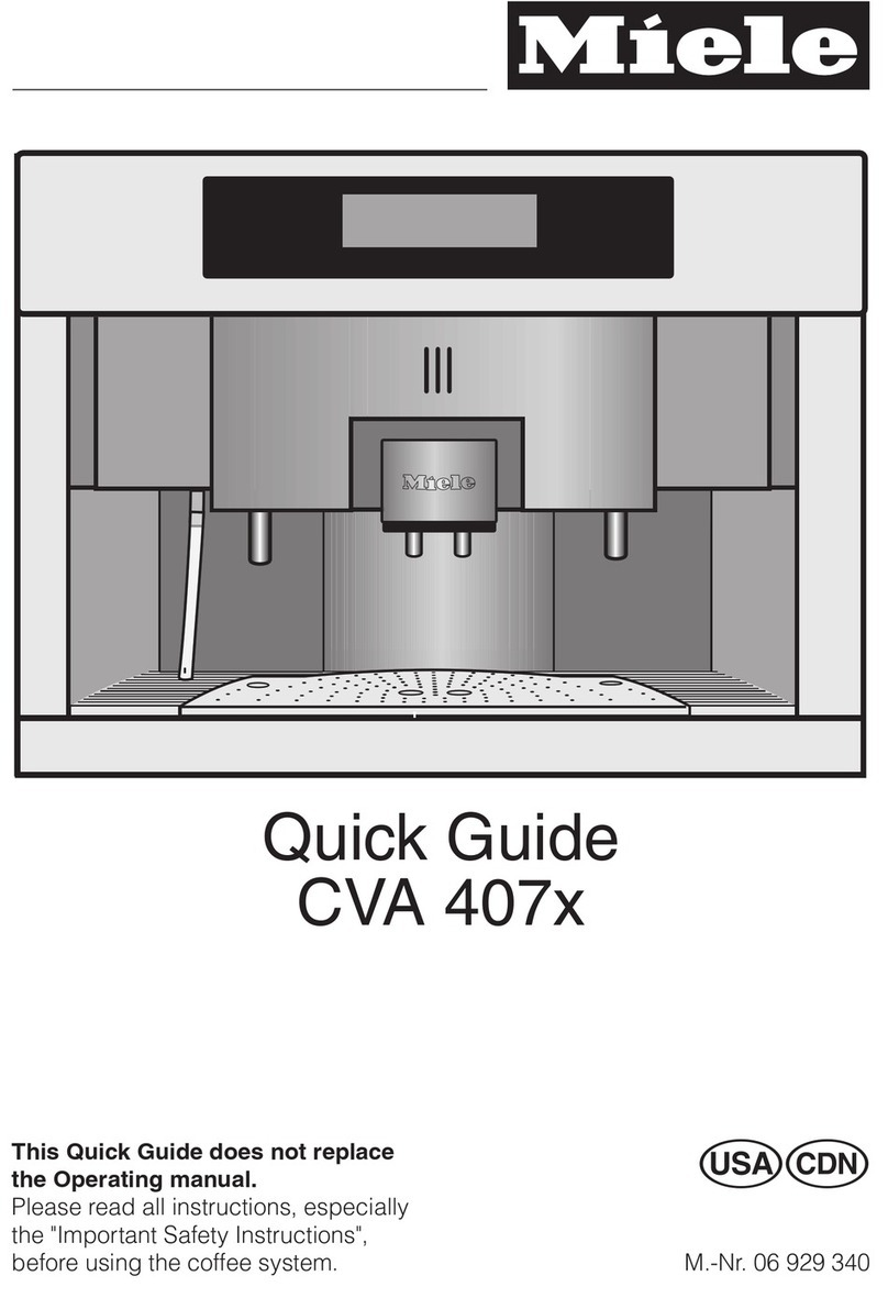 Miele CVA 407 series User manual