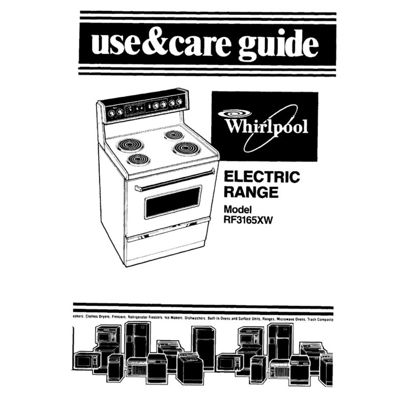 Whirlpool RF3165XW Use & care guide