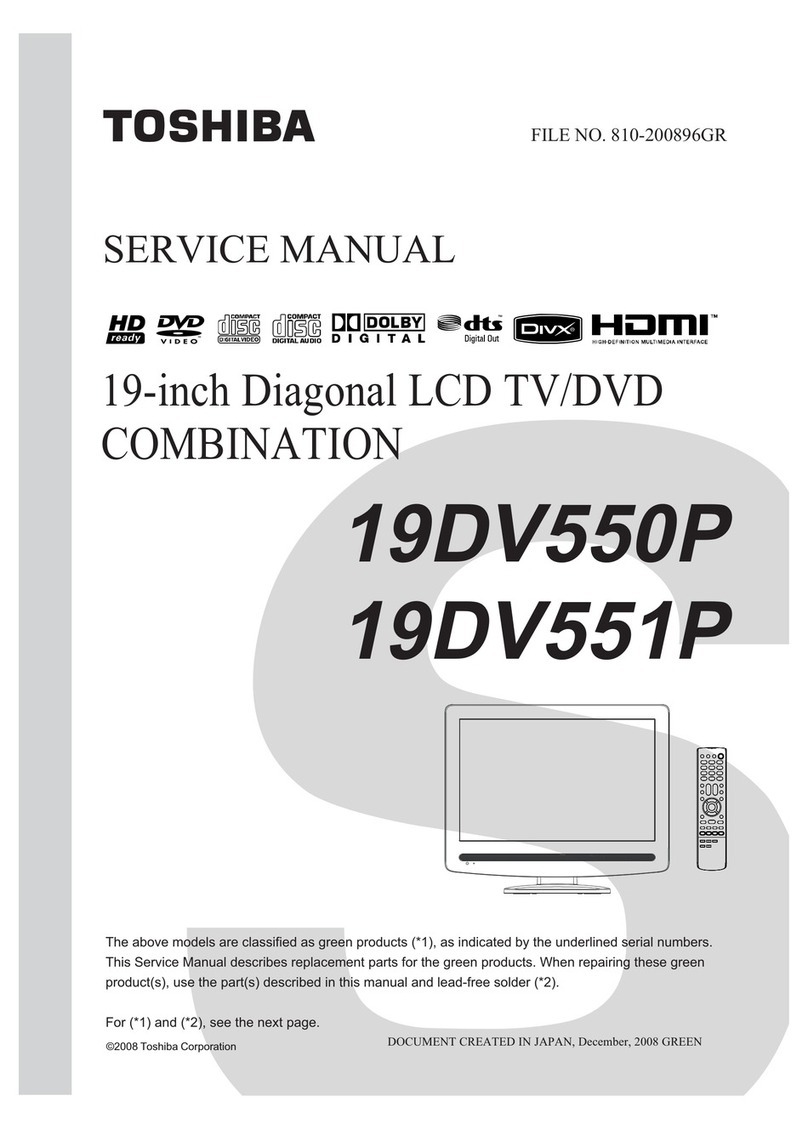 Toshiba 19DV550P Service manual