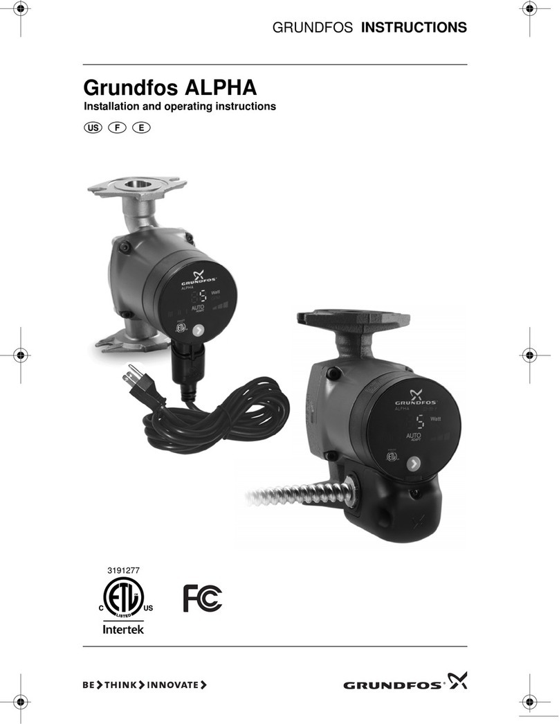 Grundfos ALPHA series Installation and operating instructions