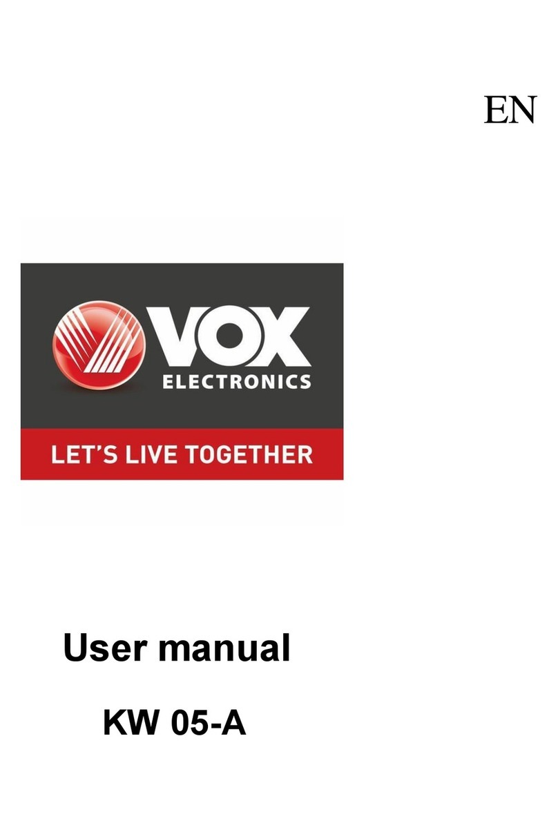 VOX electronics KW 05-A user manual