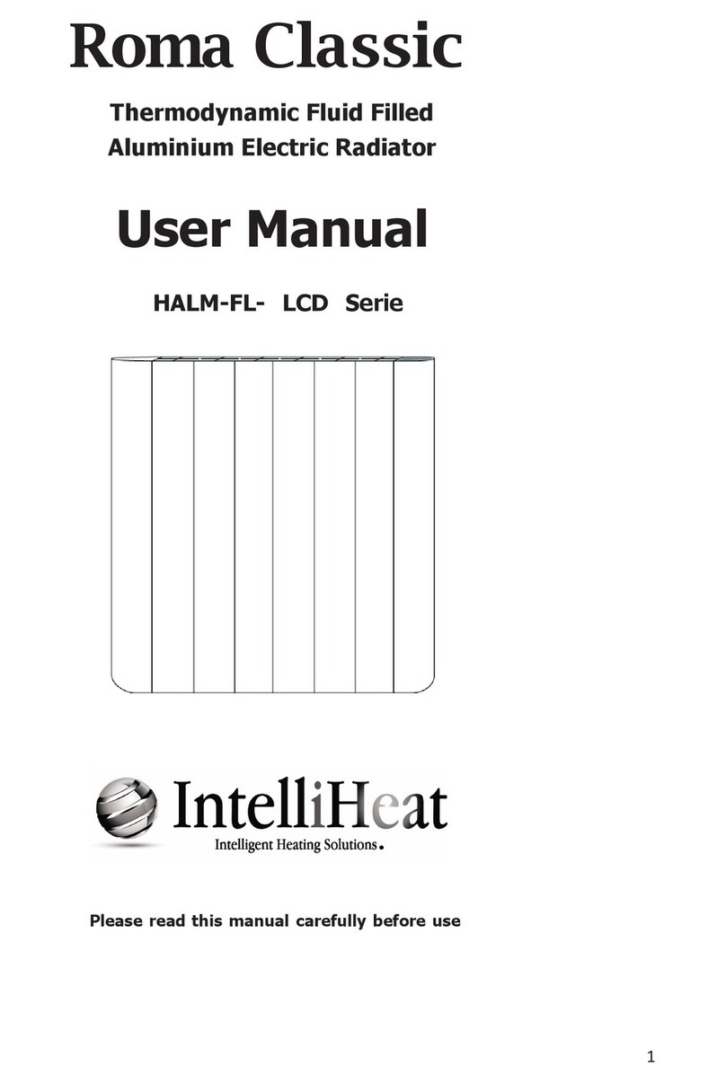 INTELLI HEAT HALM-FL-LCD 4 User manual