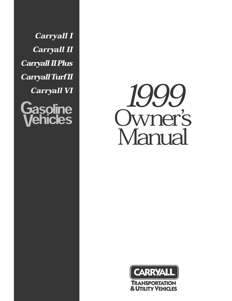 Club Car Carryall I 1999 owner's manual