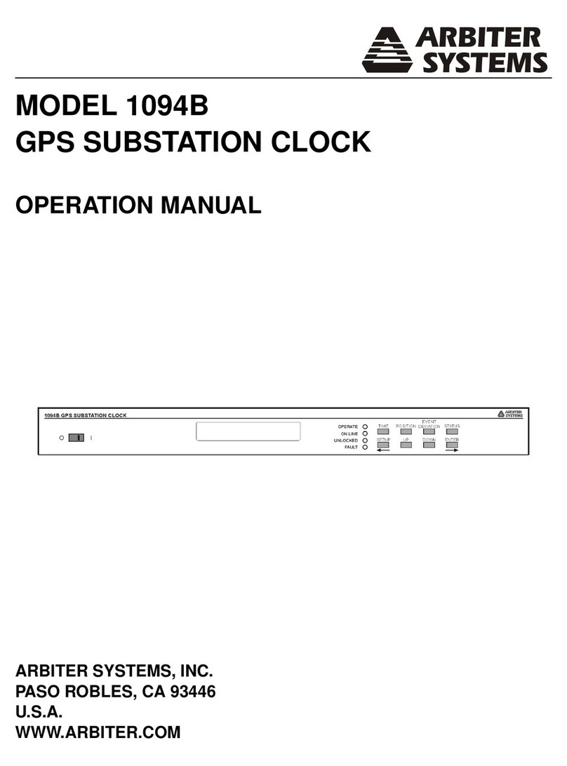 Arbiter Systems 1094B Installation manual Arbiter Systems 1094B Installation manual