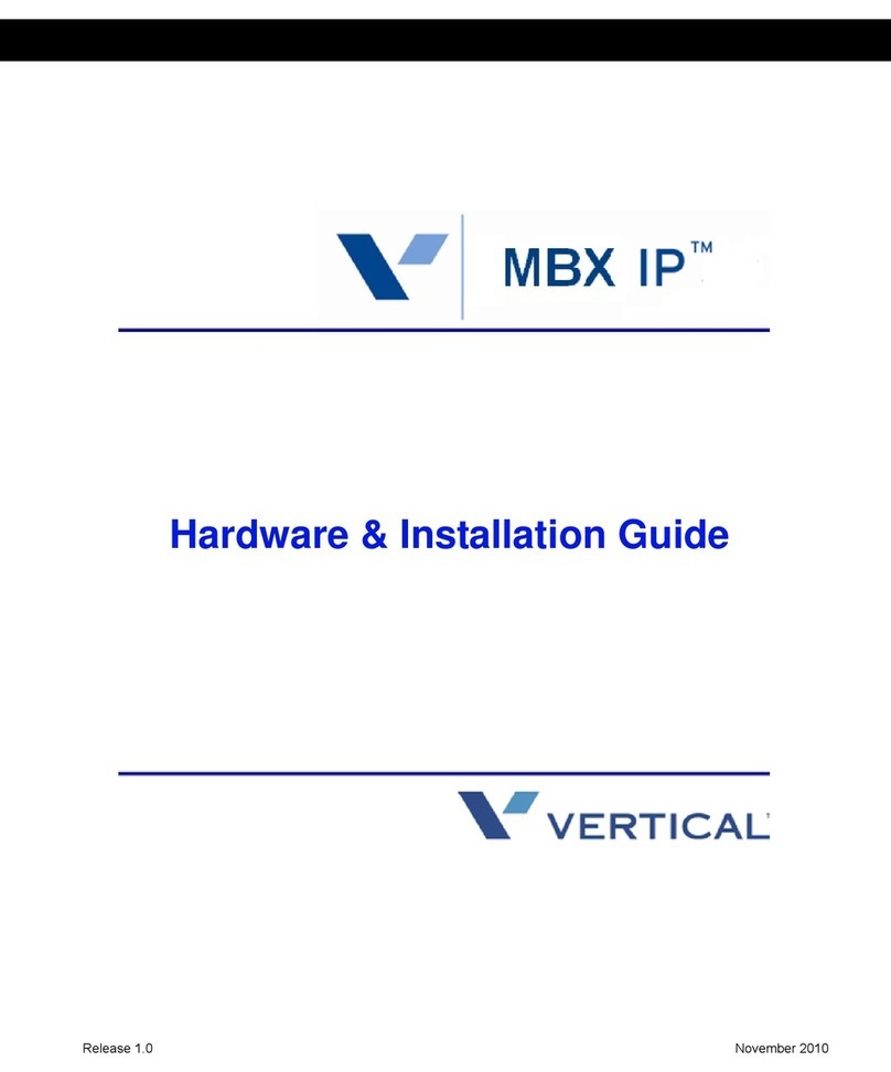 Vertical MXB IP Hardware installation guide